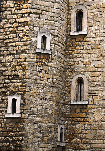 Medieval Windows stock photo