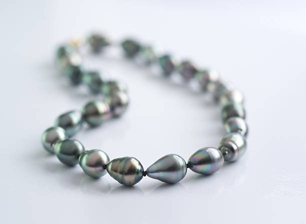 istock Tahitian Black Pearl Necklace 147297929