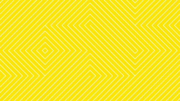 ilustrações, clipart, desenhos animados e ícones de faixa de fundo amarela chevron linha quadrada ziguezague padrão de design vetorial abstrato sem costura. fundo de verão. - chevron pattern repetition zigzag