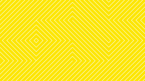 ilustrações de stock, clip art, desenhos animados e ícones de yellow background stripe chevron square line zigzag pattern seamless abstract vector design. summer background. - fundo amarelo