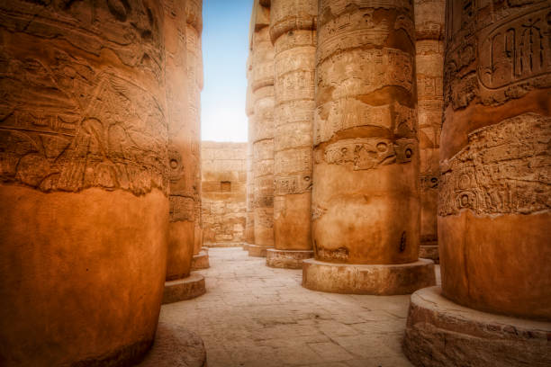 The Karnak Temple Complex comprises a vast mix of decayed temples, chapels, pylons, and other buildings. Building at the complex began in the reign of Sesostris I in the Middle Kingdom and continued into the Ptolemaic period, although most of the extant buildings date from the New Kingdom. The area around Karnak was the ancient Egyptian Ipet-isut (\