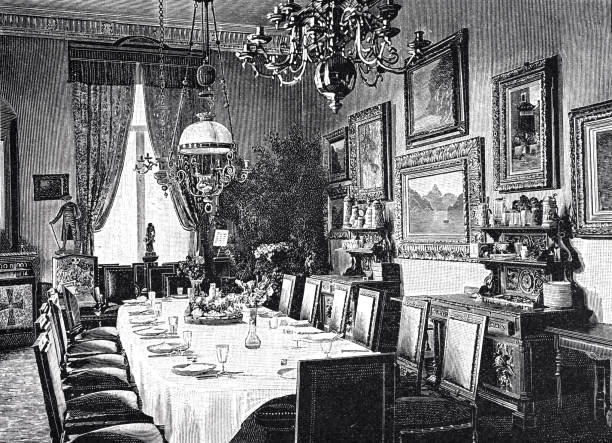 istock Otto von Bismarck's residence Friedrichsruh, historic dining room 1472985540