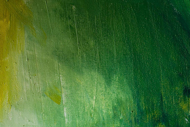 istock Green texture of oily paint 147298559