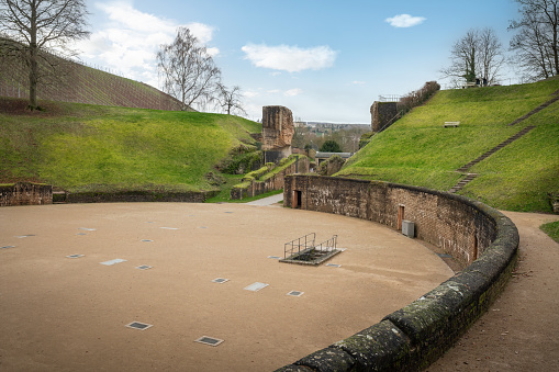 Trier Amphitheater - old Roman Ruins - Trier, Germany