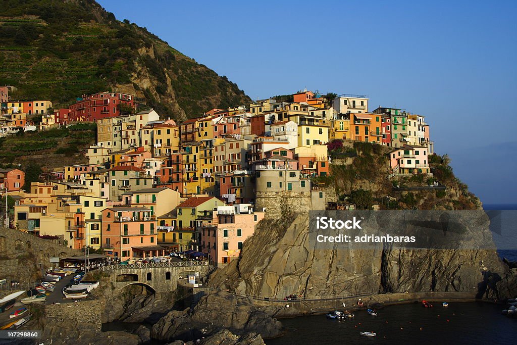 Manarola на закате - Стоковые фото Без людей роялти-фри