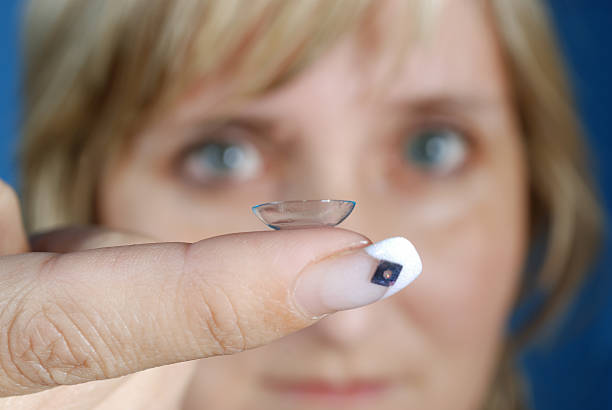 istock contact lens on finger 147298934