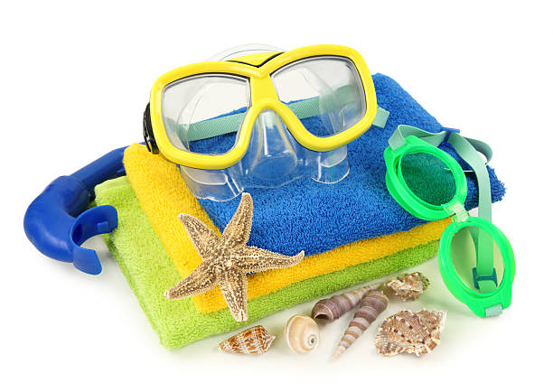 istock Swimming goggles and diving mask 147298954