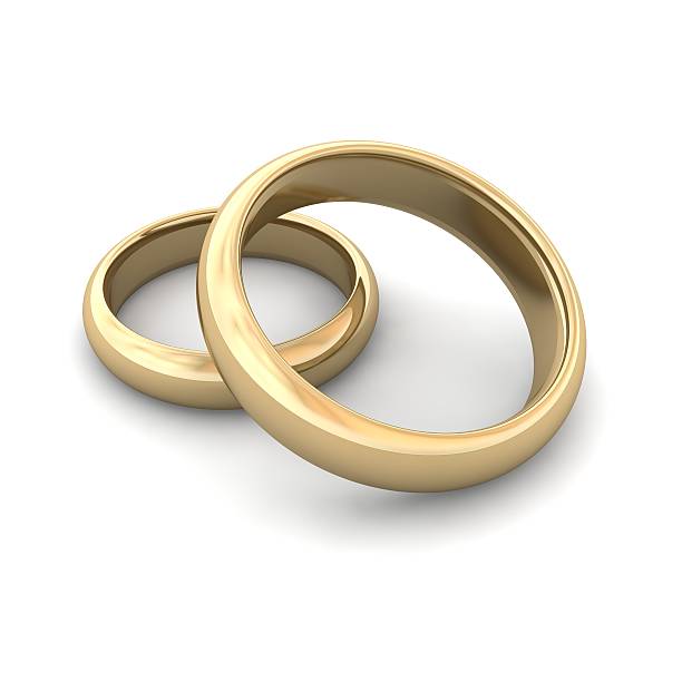 istock Golden wedding rings 147299013