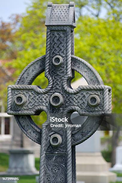 Celtic Cross Head Stone Stock Photo - Download Image Now - Celtic Cross, Celtic Style, Cemetery