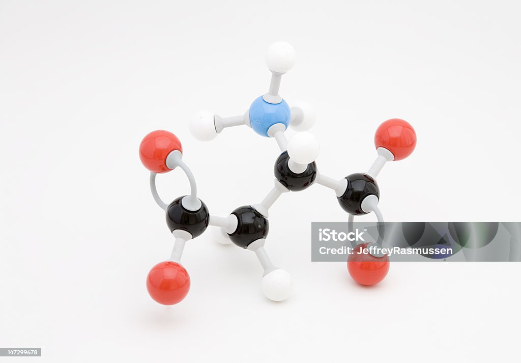 Aspartato Amino ácido Molécula - Royalty-free Aminoácido Foto de stock