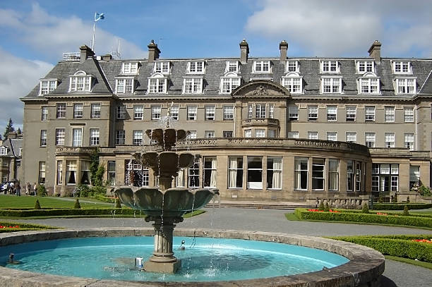 Fountain and Hotel, Gleneagles, Scotland