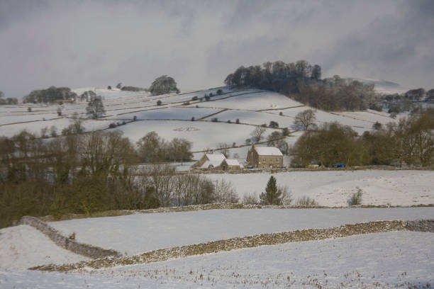 A snowy winters day in the Peak District National Park