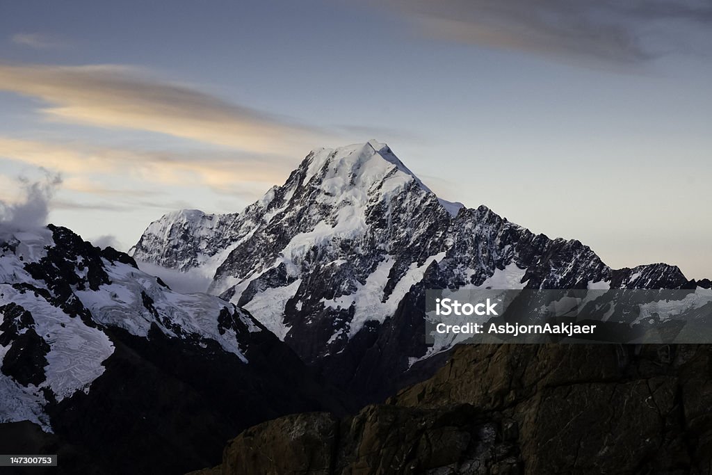 Mount Cook Sonnenuntergang - Lizenzfrei Berg Stock-Foto