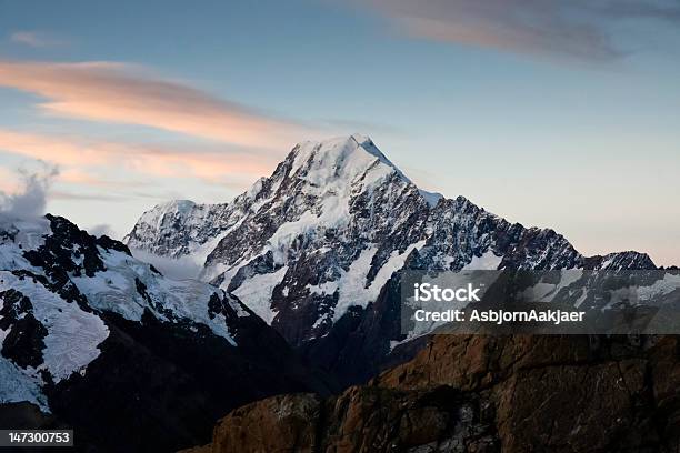 Mount Cook Sonnenuntergang Stockfoto und mehr Bilder von Berg - Berg, Berg Mount Cook, Berggipfel