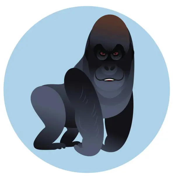 Vector illustration of Gorilla