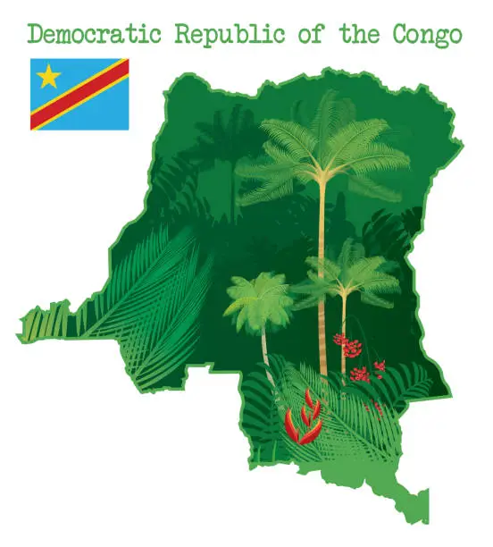 Vector illustration of Democratic Republic of the Congo