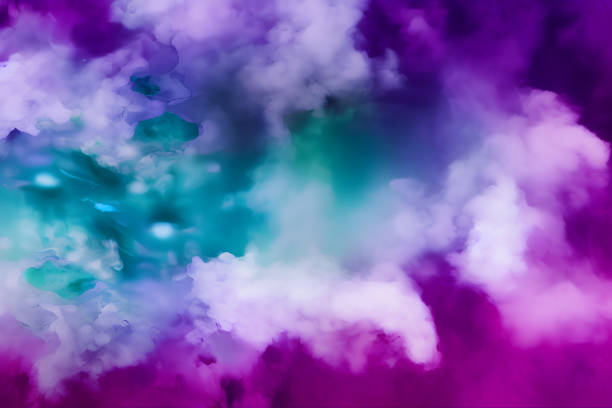 istock Ink mixed with water. The background 1473013243