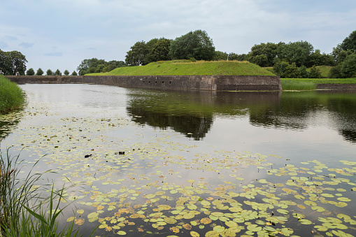 Bastion in the fortified town of Naarden in the Netherlands.