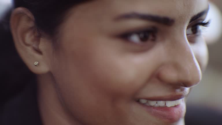 Indian business woman smiling