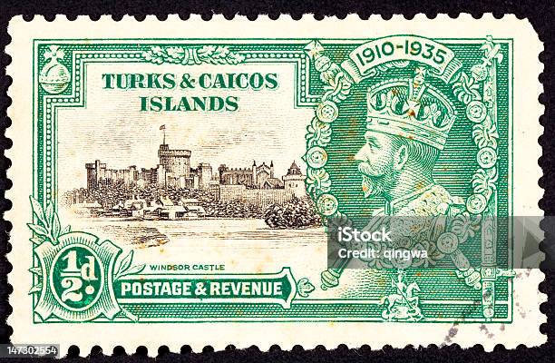 Cancelado Turcas Caicos Sello Postal King George V Castillo De Windsor Foto de stock y más banco de imágenes de Dibujar