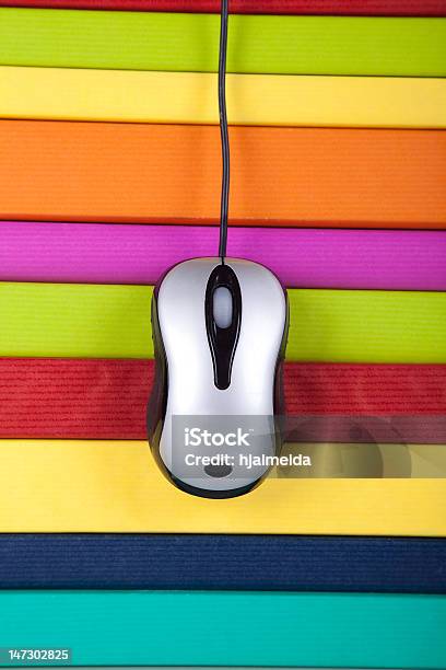 Online Information Stock Photo - Download Image Now - Computer Mouse, Group Of Objects, Hardcover Book