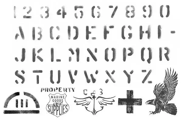 Photo of Stencil Type and elements