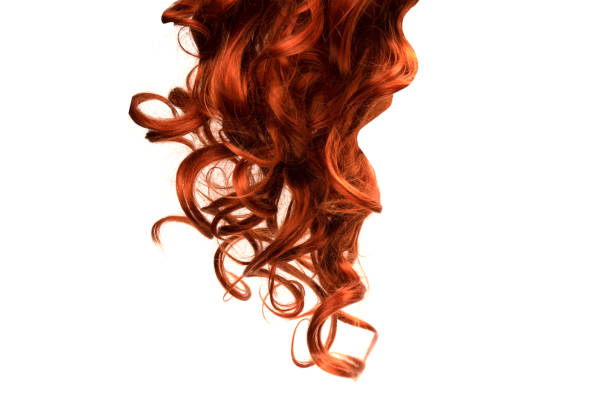istock Red hair isolated on a white background. 1473031111