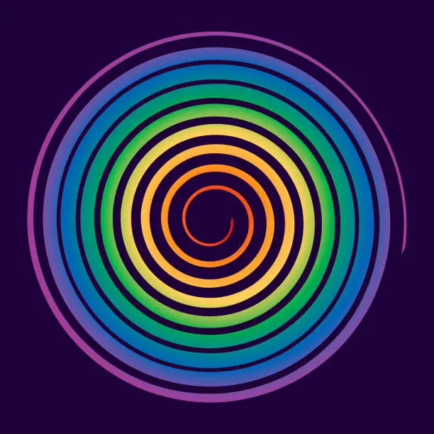 Vector illustration of Spiral icon