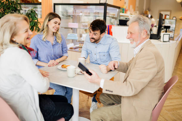 istock Multi Generational Family in a Cafe 1473040441