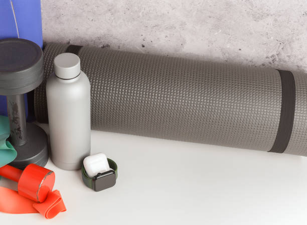 istock Sports equipment on a light background 1473040654