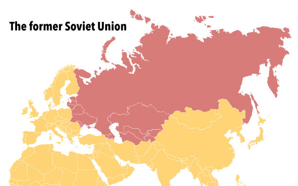 illustrations, cliparts, dessins animés et icônes de les pays appartenant à l’ex-union soviétique - former soviet union map russia war