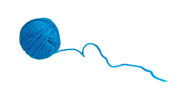 istock Ball of yarn isolated on white background. 1473049367