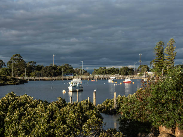 istock Inlet with boats 1473050791