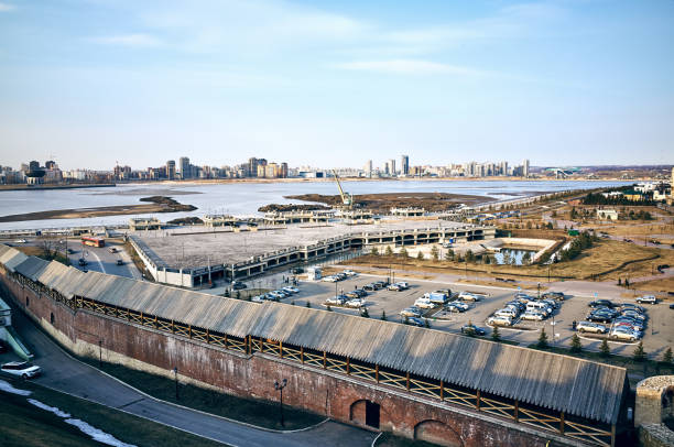 istock Kazan cityscape with blue sky over the Kazanka river 1473054255