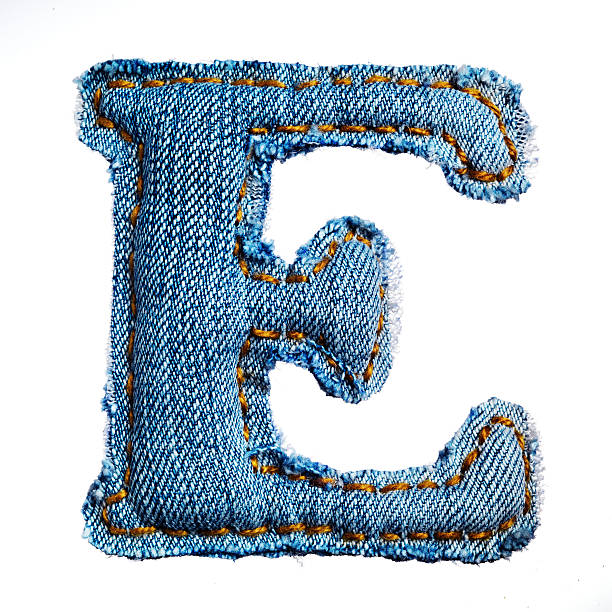 Une lettre de l'alphabet jeans - Photo
