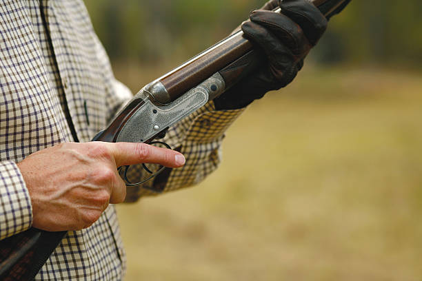 istock Man Hunting with a Shotgun 147305601
