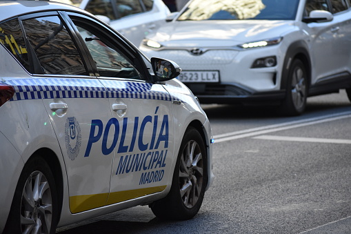 Police presence in Madrid with a focus on the police vehicles used by the Policia Municipal. Viewers get a glimpse of the different types of vehicles and equipment used by the officers in their daily patrols to maintain safety and order in the city.