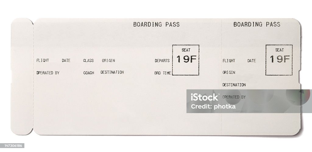 Bordkarte pass - Lizenzfrei Flugtickets Stock-Foto