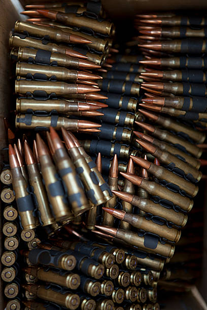 istock 5.56x45mm NATO Tracer Bullets 147306324