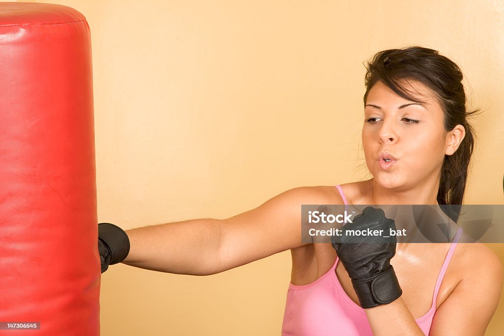 Ginástica feminina de boxe tailandês - Foto de stock de 20 Anos royalty-free