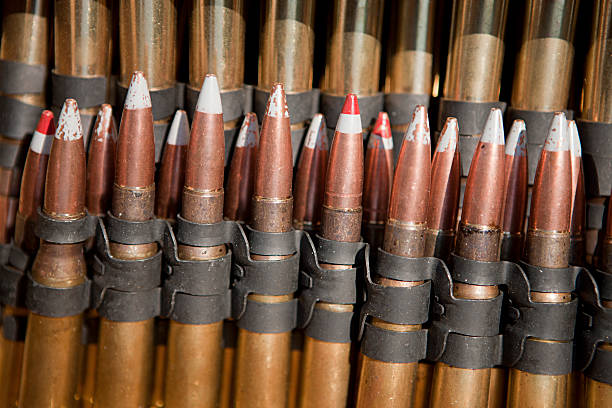 istock 5.56x45mm NATO Tracer Bullets Closeup 147306595