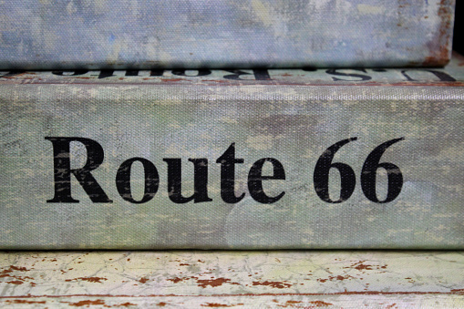 Cool Vintage Route 66 book at the antique stores