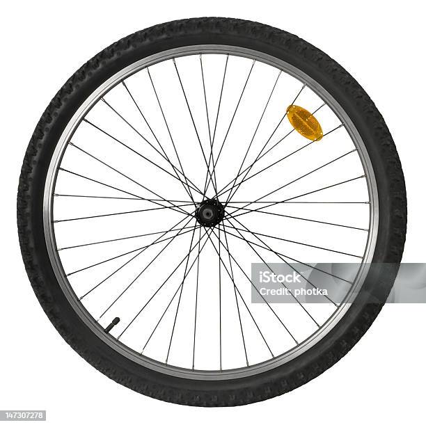 Roda De Bicicleta - Fotografias de stock e mais imagens de Bicicleta - Bicicleta, Roda, Fundo Branco