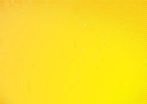 Yellow halftone textured surface background vector illustration
