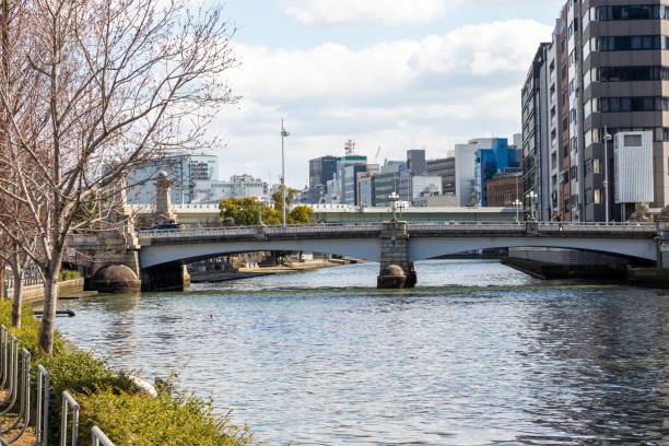 istock Naniwa Bridge over Tosabori River in Osaka 1473074312