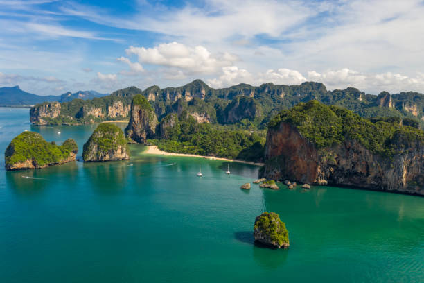 istock aonang beach and resorts aerial view 1473080322