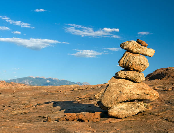 istock Cairn of Stacked Rocks Showing the Way 147308077