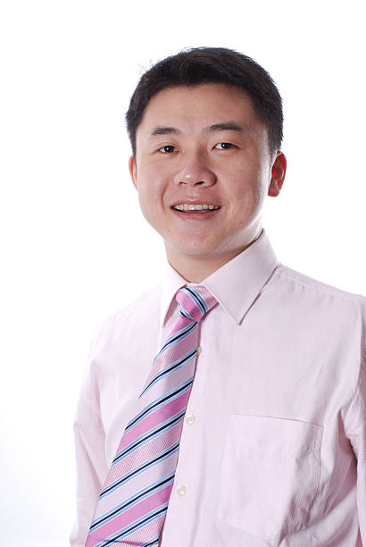 아시아판 비즈니스 남자 미소 스톡 사진