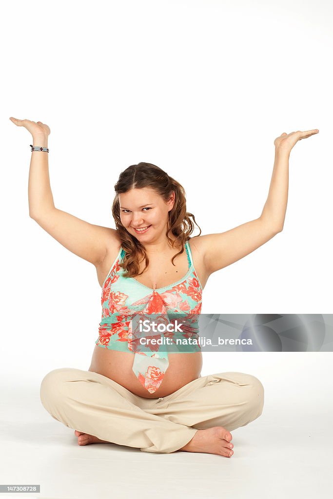 W ciąży jogę - Zbiór zdjęć royalty-free (Brzuch)