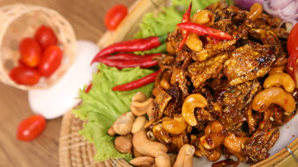 istock Dishes made from dried squid bring to taste 1473087884